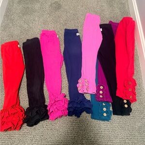 Colorful Boutique Ruffled Leggings Set